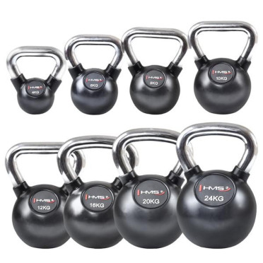 Kettlebells chromés de qualité disponibles de 4 à 24 kg pour musculation en home-gym