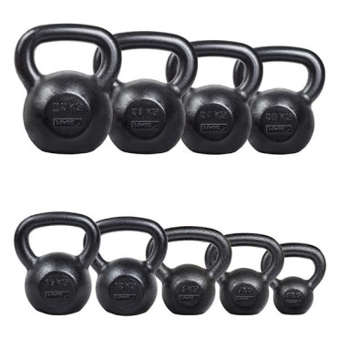 Kettlebells avec large choix de charge : 4 à 32 kg en fonte de qualité pour training maison et en salle