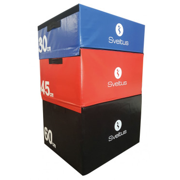Set de 3 plyobox en mousse empilables 30/45/60cm