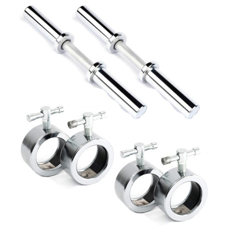 Pack d'haltères courtes avec colliers de serrage