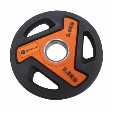 Plaques de poids anti-chocs à 3 poignées