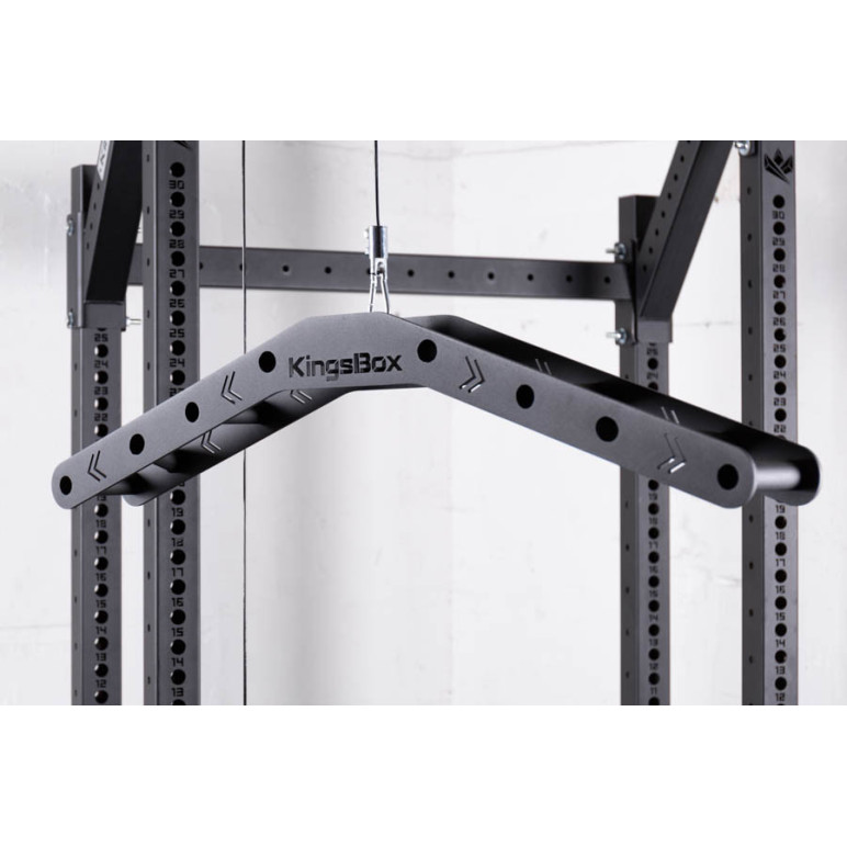 Accessoire musculation poignée Lat Destroyer pour appareils à poulie