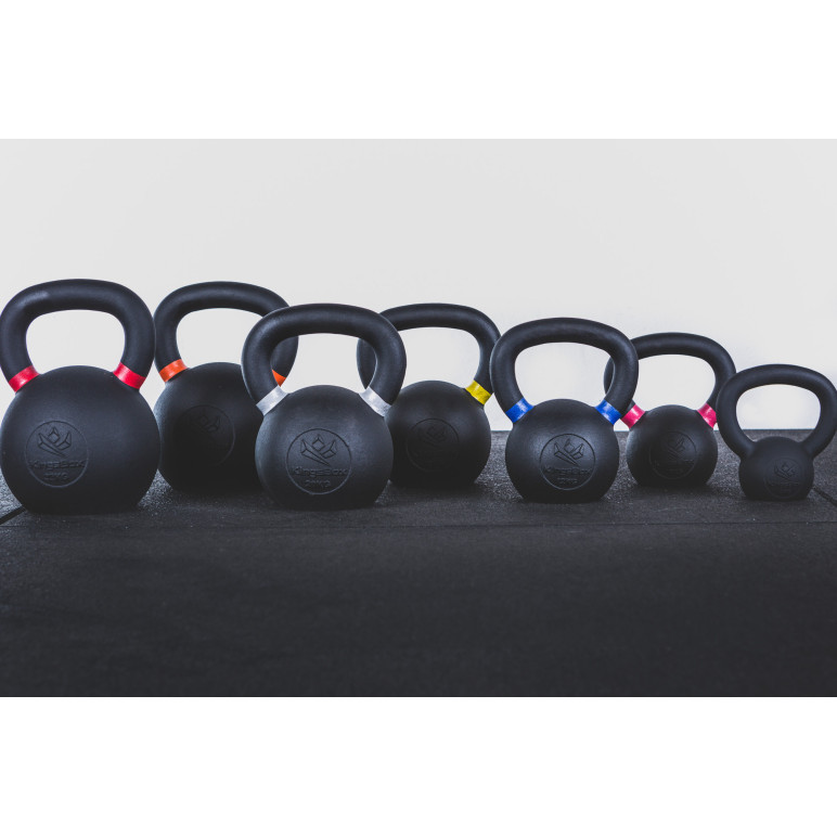 Kit de kettlebell en fonte