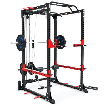 Cage à squat multi-équipée avec poulie haute et basse capacité de charge 300 kg