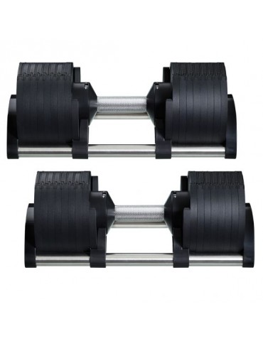 Système d'haltères à charges réglables Nuobells compactes disponible de 2 à 32 kg