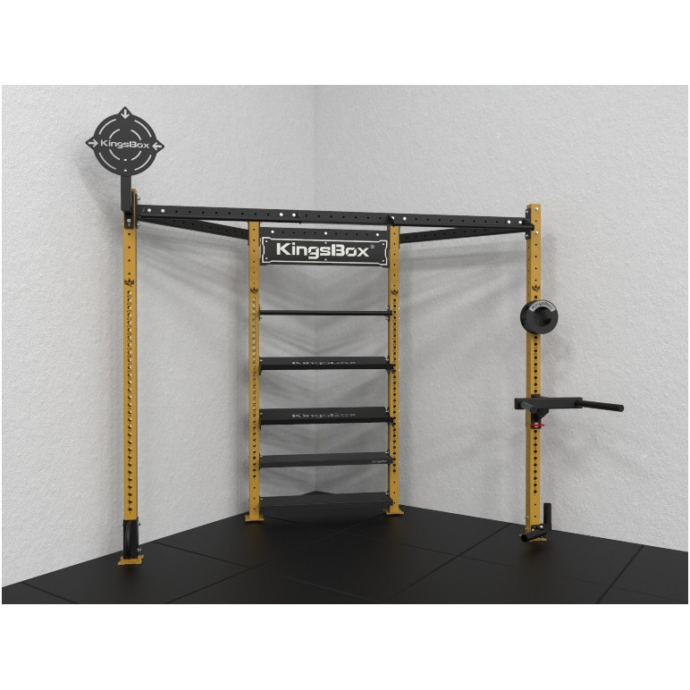 Station de musculation Corner Mighty en acier pour entraînement de cross-training - Kingsbox