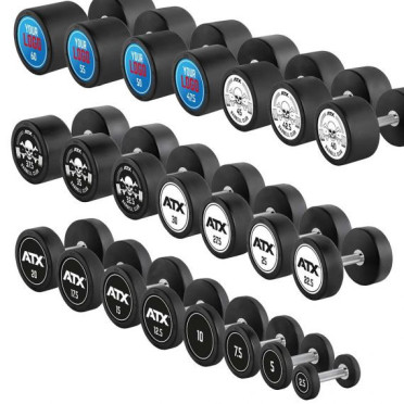 Haltères d'entrainement de musculation avec logo sur demande et revêtement de protection