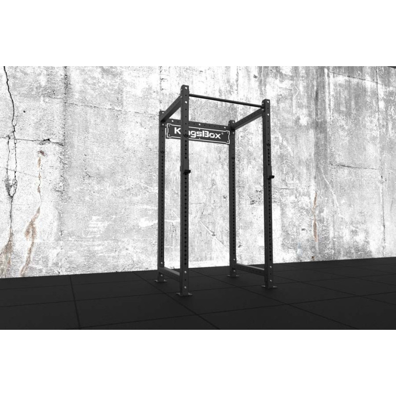 Power Rack Kingsbox avec crochets en J et barre de traction - Série Mighty