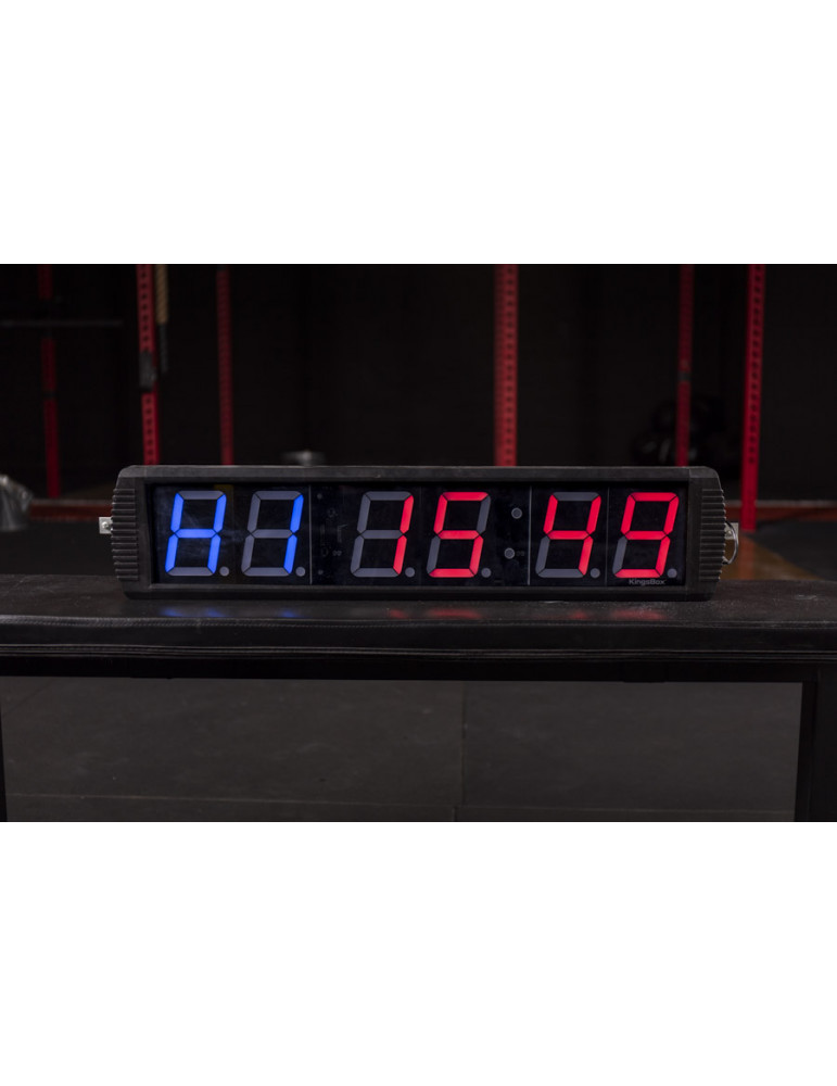 Grand timer numérique visible à 300 m pour exercices de crossfit