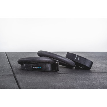 Set de gym avec anneaux, sangles et boucles velcro - vue 2