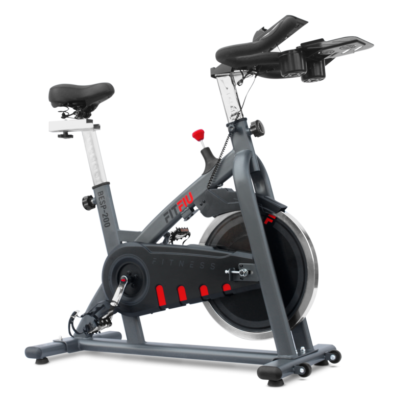 Vélo de spinning pour entraînement en home-gym roue d'inertie 18 kg