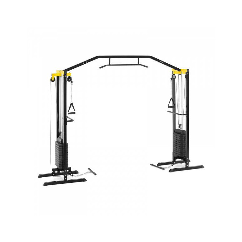 Machine de musculation à poulie vis à vis avec charge intégrée 150 kg