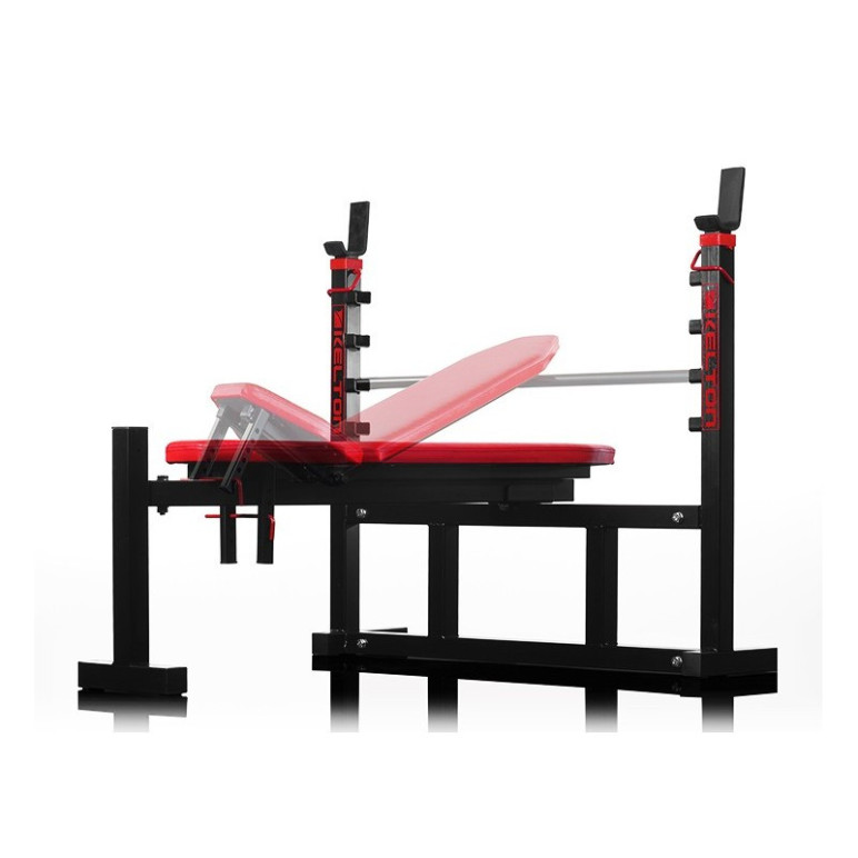 Banc de musculation avec porte-haltères