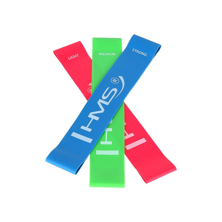 Bande de résistance en lot de 3 pour entrainement de fitness et de musculation