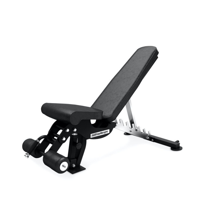 Banc de musculation réglable avec rouleau de blocage capacité de charge 500 kg
