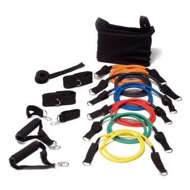 Set complet d'accessoire de fitness pour entraînement en home-gym ou extérieur