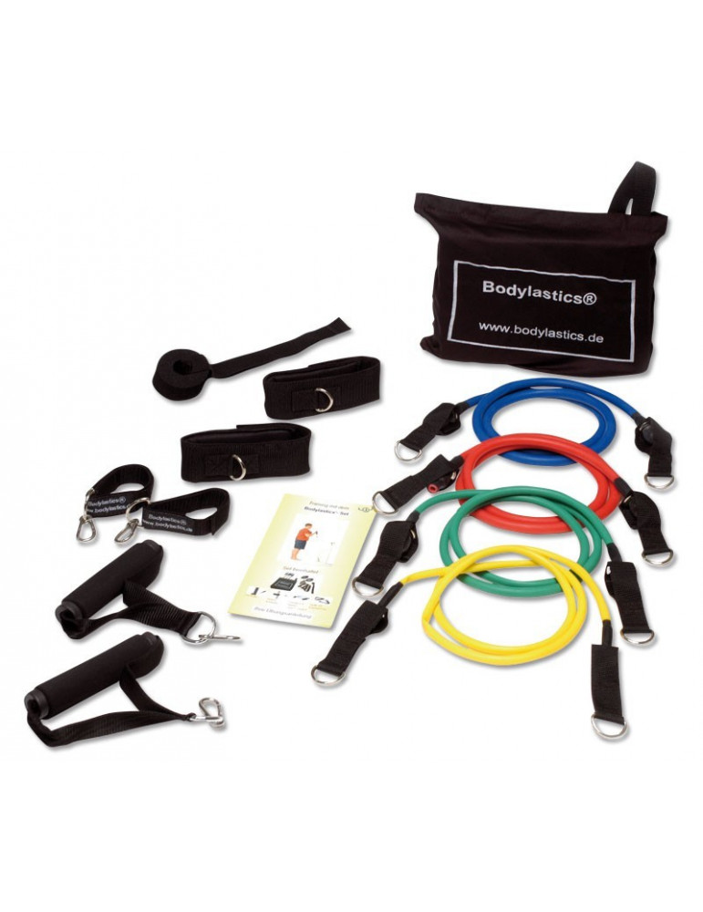 Kit de 4 élastiques avec accessoires pour entraînement de fitness