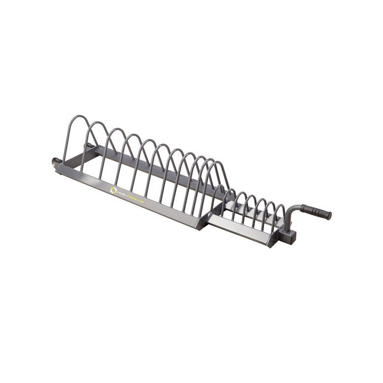 Chariot de rangement avec roues de transport pour disques de poids de musculation