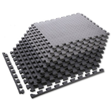 Lot de 9 dalles de sol en mousse en format puzzle