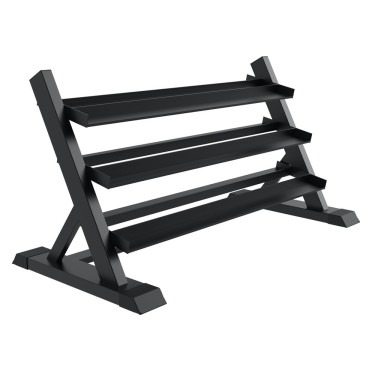 Rack d'haltères de musculation pour 14 paires de 2,5 à 35 kg