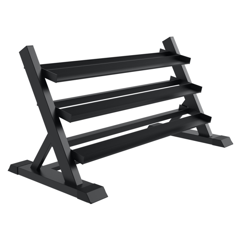 Rack d'haltères de musculation pour 14 paires de 2,5 à 35 kg