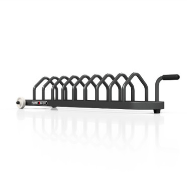 Support de rangement avec roues de transport pour disques de poids diamètre 25 à 45 cm