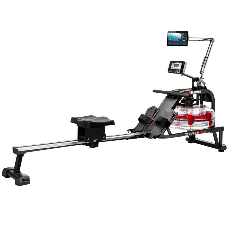 Rameur d'appartement pliable avec réservoir d'eau - Système par batterie