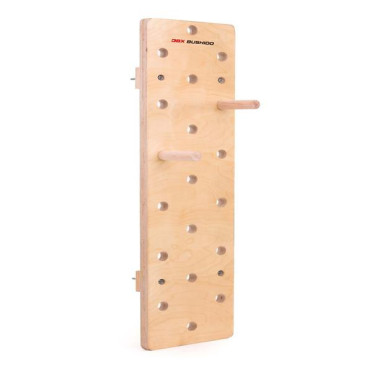 Peg board de musculation en bois à fixation murale