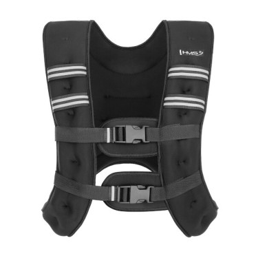 Gilet lesté noir pour musculation et de cross-training