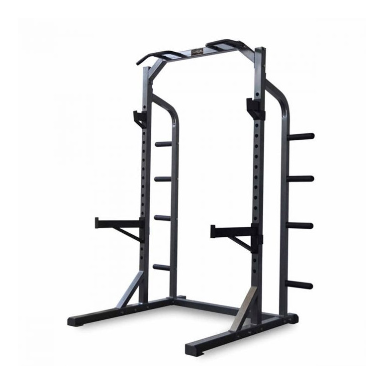 Half rack à squat de musculation ultra robuste pour trainings variés