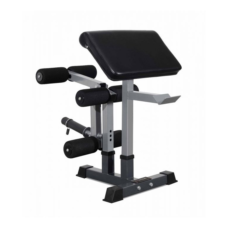 Options pour les jambes et les bras pour insertion. sur banc de musculation avec support