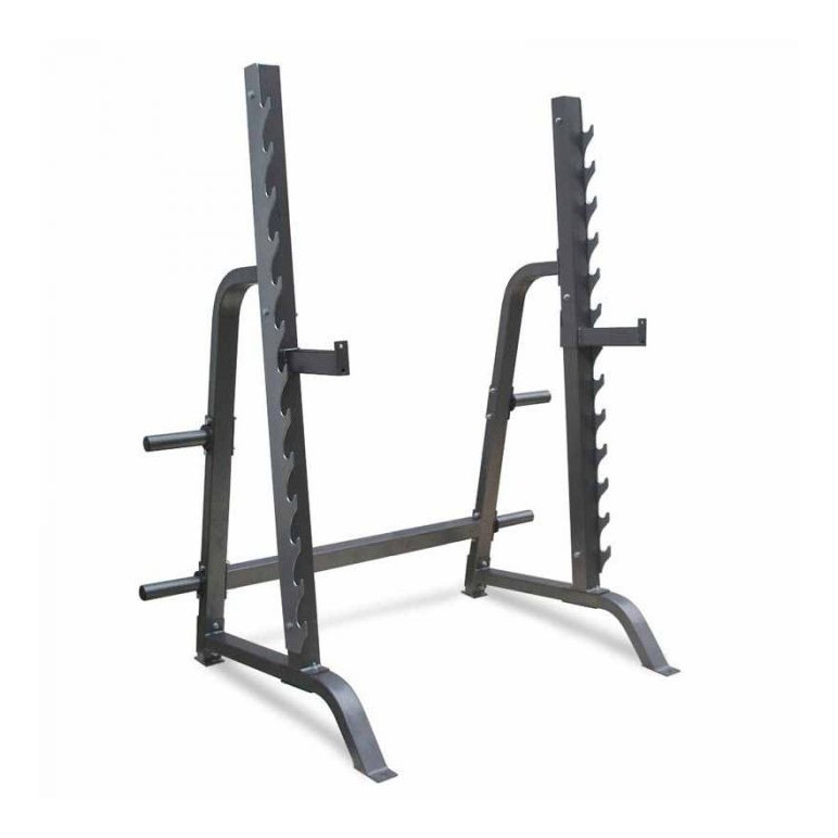 Rack à squat de musculation avec inclinaison de 7°