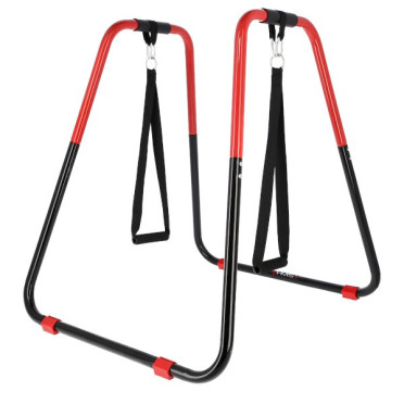 Barres parallèles avec sangles pour activation des muscles.