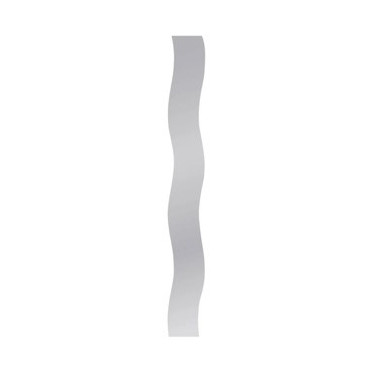 Miroir non-lumineux pour salles de sport en forme de vague - 20 x 160 cm