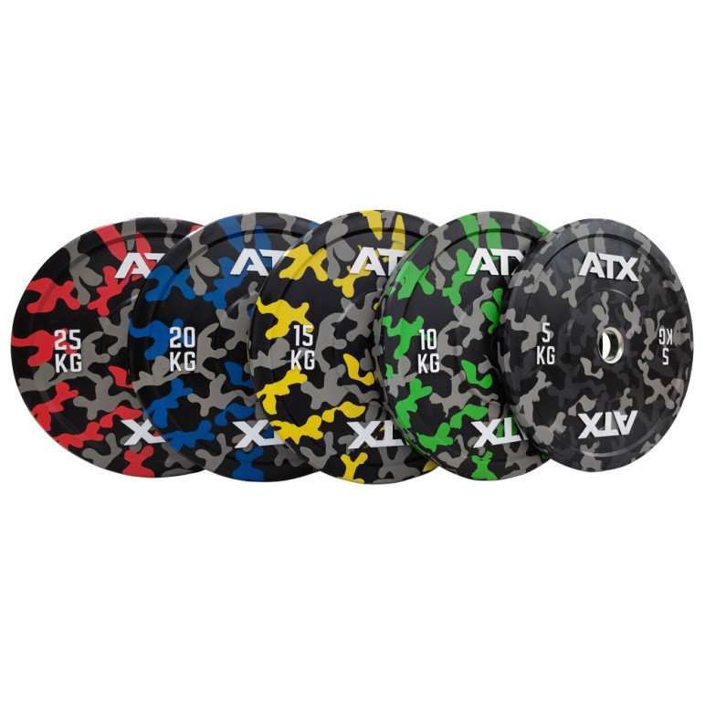 Disques de poids bumpers plates de marque ATX - 5 à 25 kg