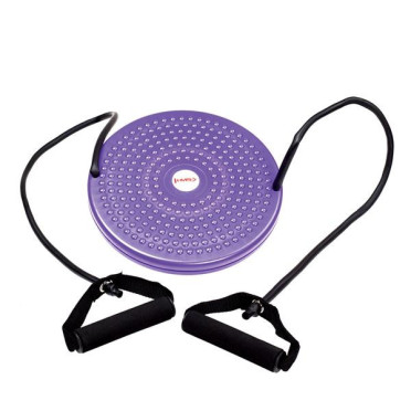 Disque rotatif avec câble de résistance pour trainings de fitness