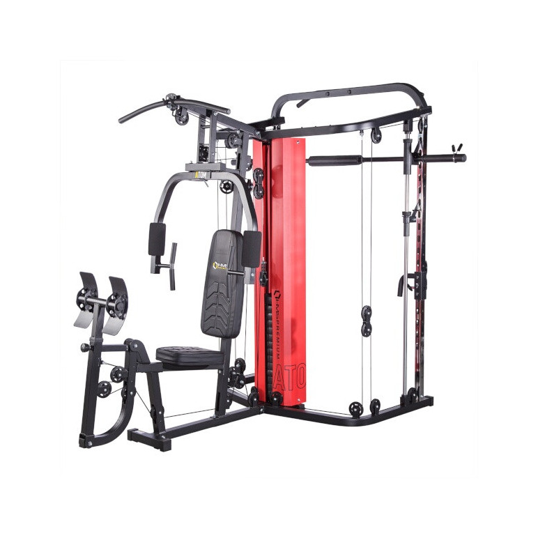 Station complète de musculation avec charge guidée