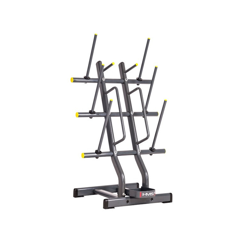 Supports de rangement pour trainings de sport.