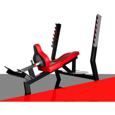 Banc de musculation incliné pour training haut du corps.