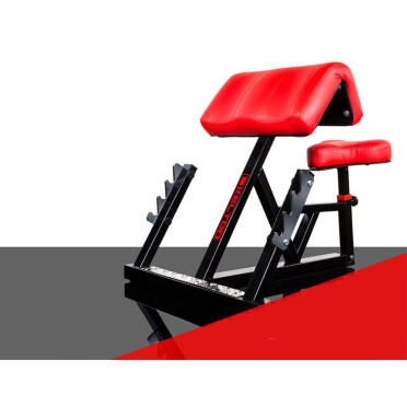 Pupitre à biceps pour entraînement localisé des biceps.