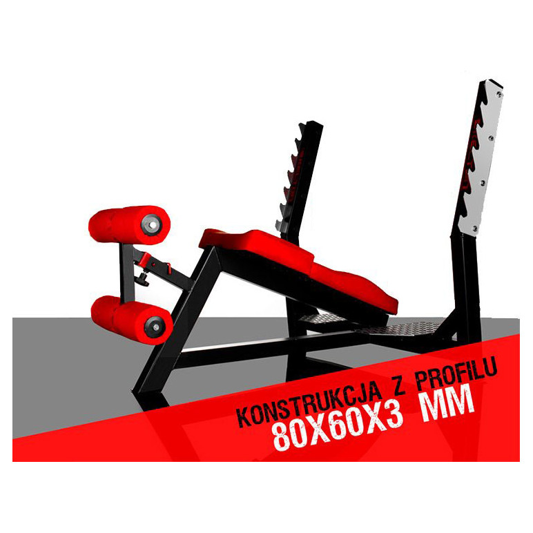 Banc de musculation décliné à haute capacité de charge.