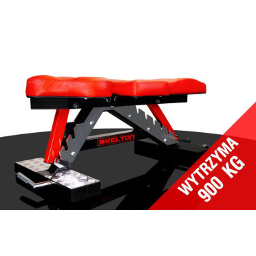 Banc de musculation avec dossier et siège réglable.