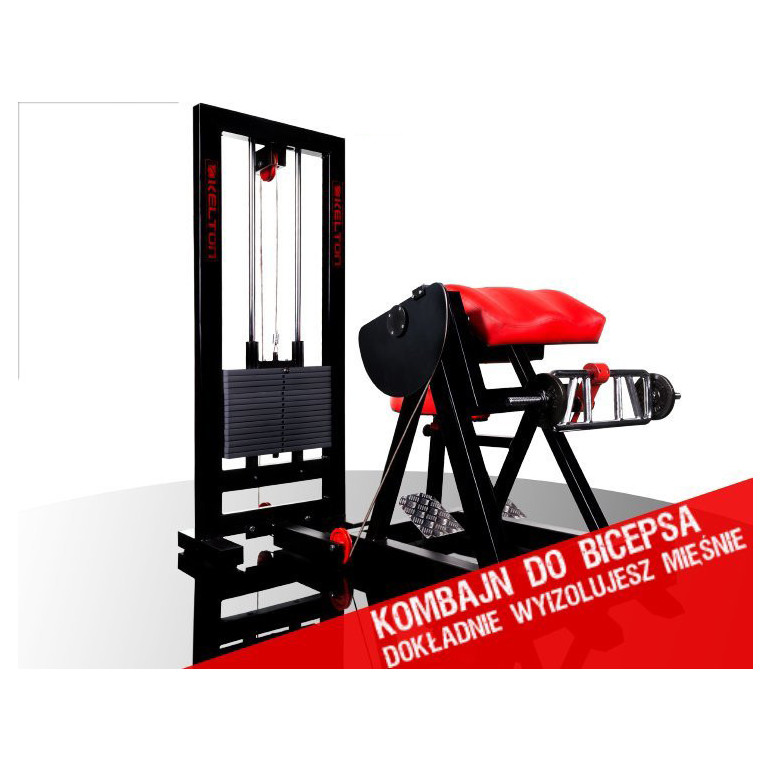 Station curl à biceps ergonomique pour salles pro