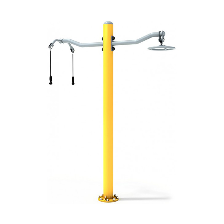 Structure de musculation extérieure accessible aux handicapés