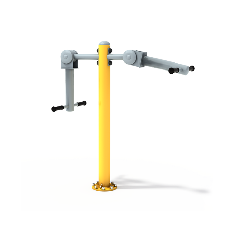 Agrès de fitness multi-utilisateurs outdoor pour mobilité réduite