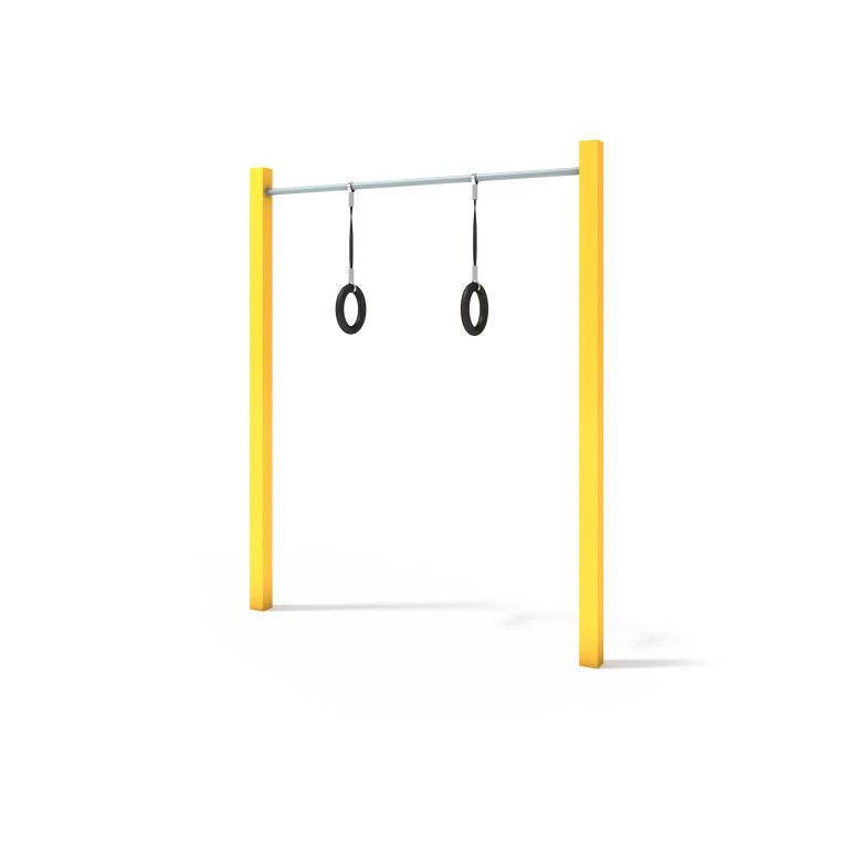 Barre fixe avec anneaux pour Street Workout