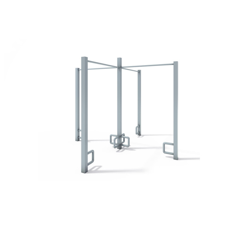 Structure de Street Workout avec barres fixes d'entraînement et petites poignées de musculation - Callisthénie outdoor