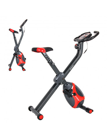 Vélo de fitness pliable avec roues de transport pour training Home-gym.