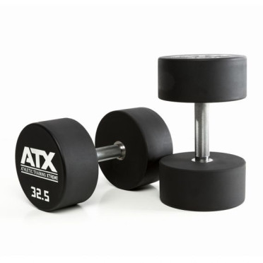 Haltères professionnels ATX en polyuréthane 2,5 à 60 kg