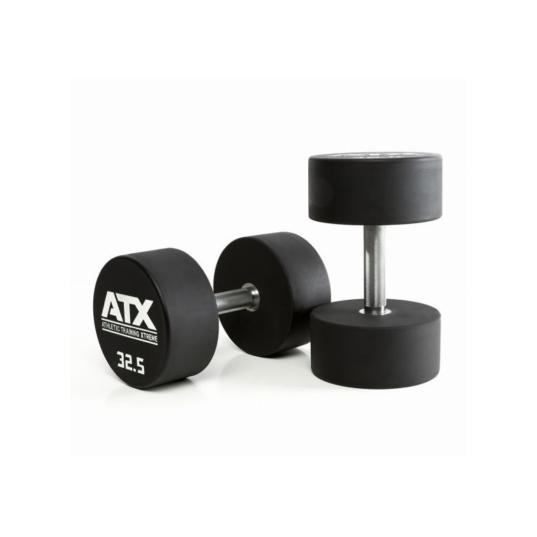 Haltères professionnels ATX en polyuréthane 2,5 à 60 kg